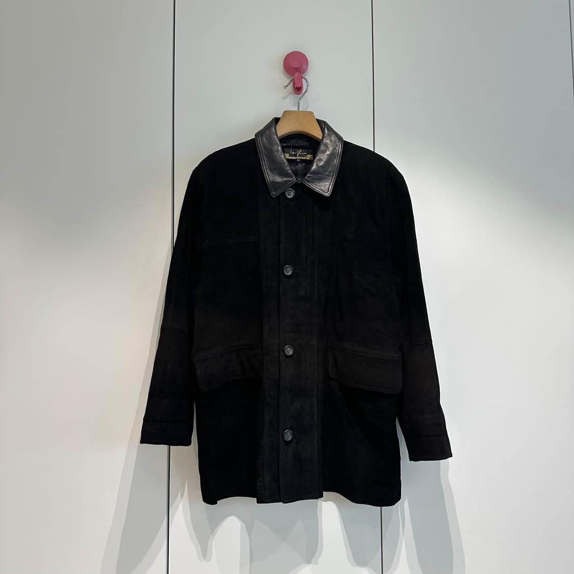 이태리 메이드 스웨이드 레더카라 카코트 상품이미지1