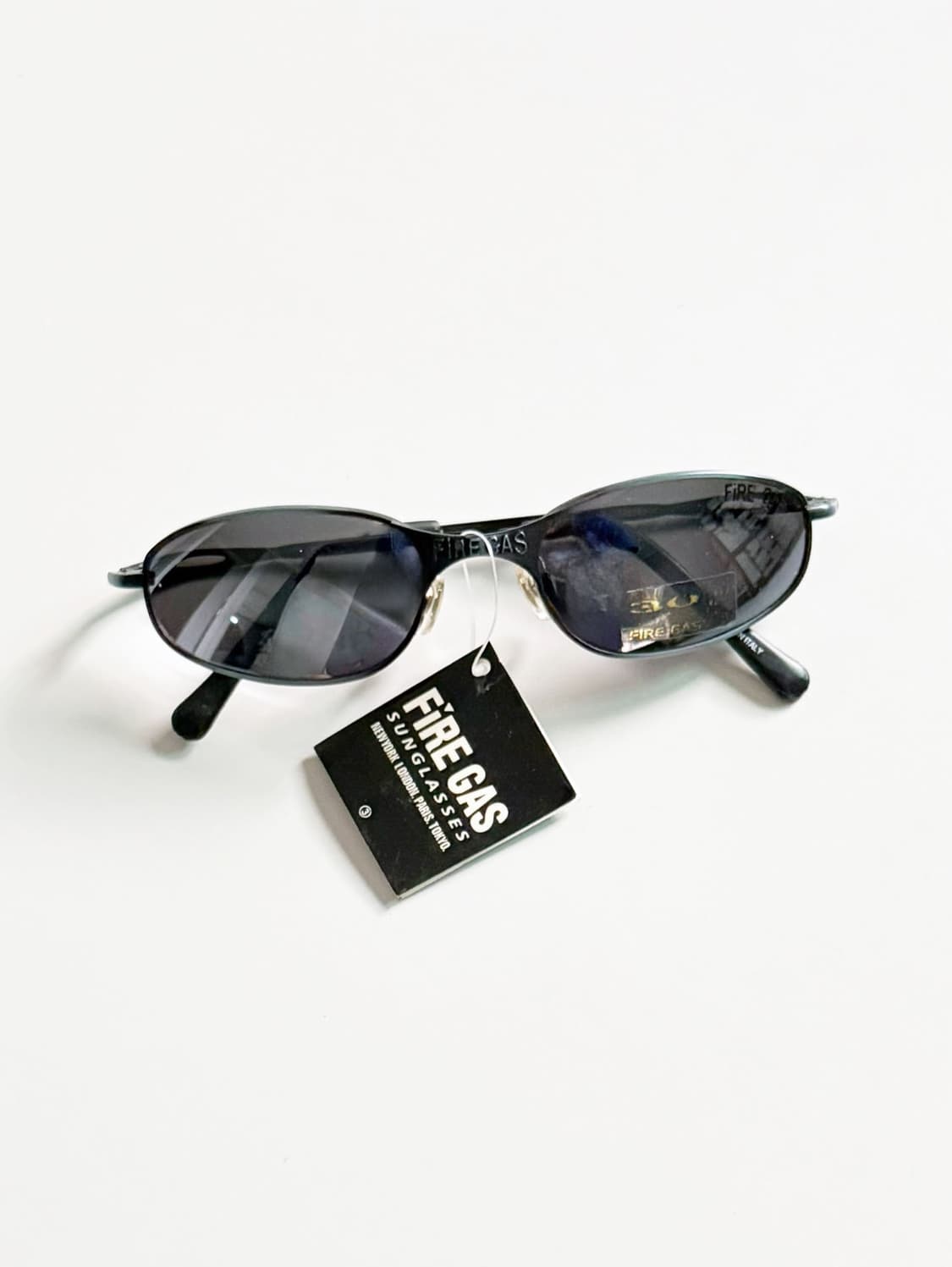 90s FIRE GAS 슬림 오벌 메탈 프레임 빈티지 선글라스 상품이미지2