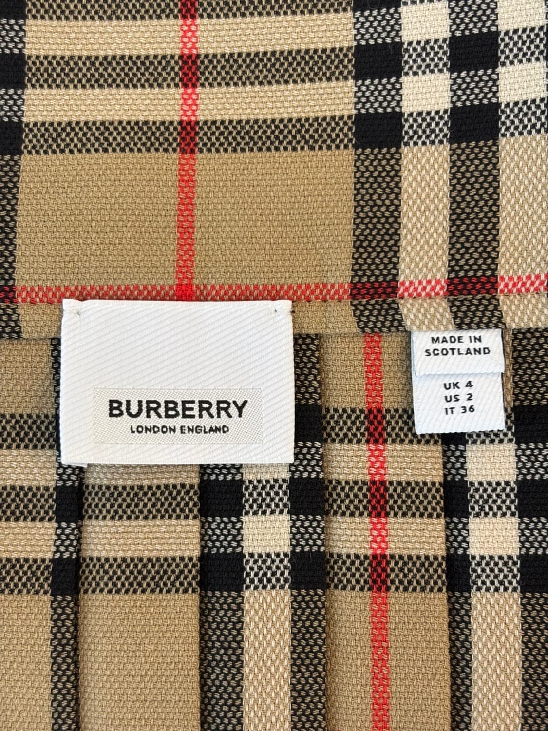 Vintage Burberry Wool Wrap Skirt 상품이미지6