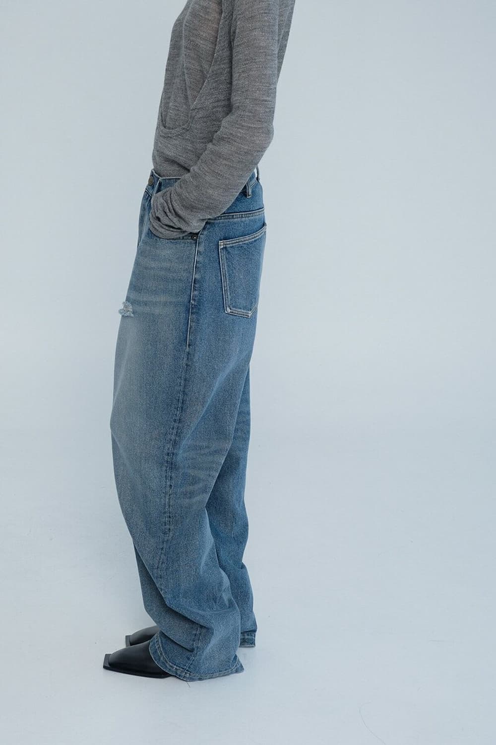 에핑글러 WASHED WIDE DENIM - BLUE 상품이미지6