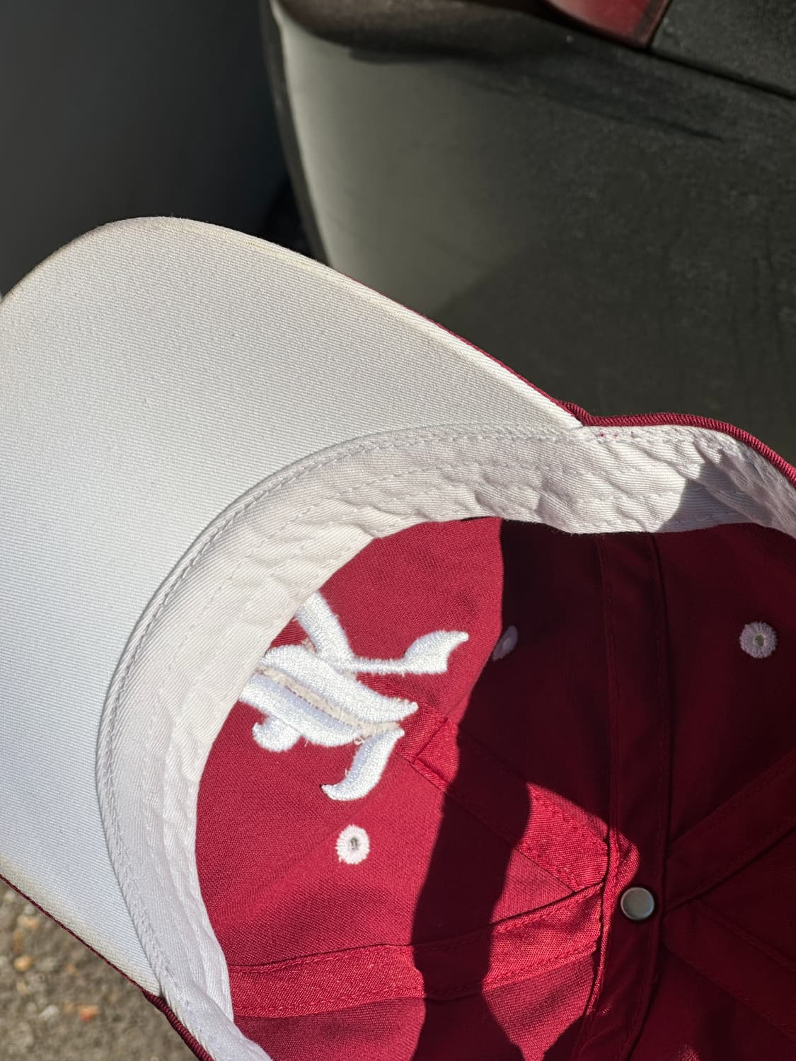 [M-L] 고려대학교 버건디 볼캡 모자 상품이미지5