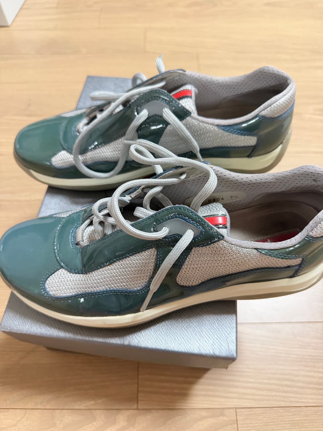 프라다 아메리카컵 남성용 7.5 에메랄드 상품이미지3