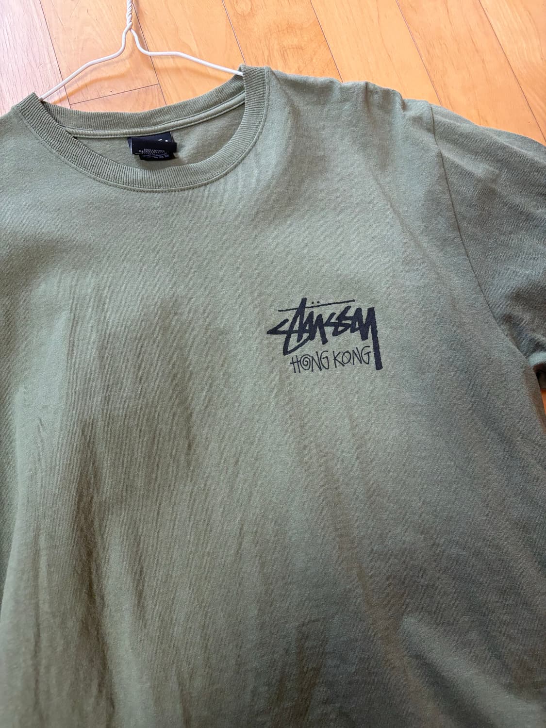 스투시 홍콩 반팔 카키 M 상품이미지1