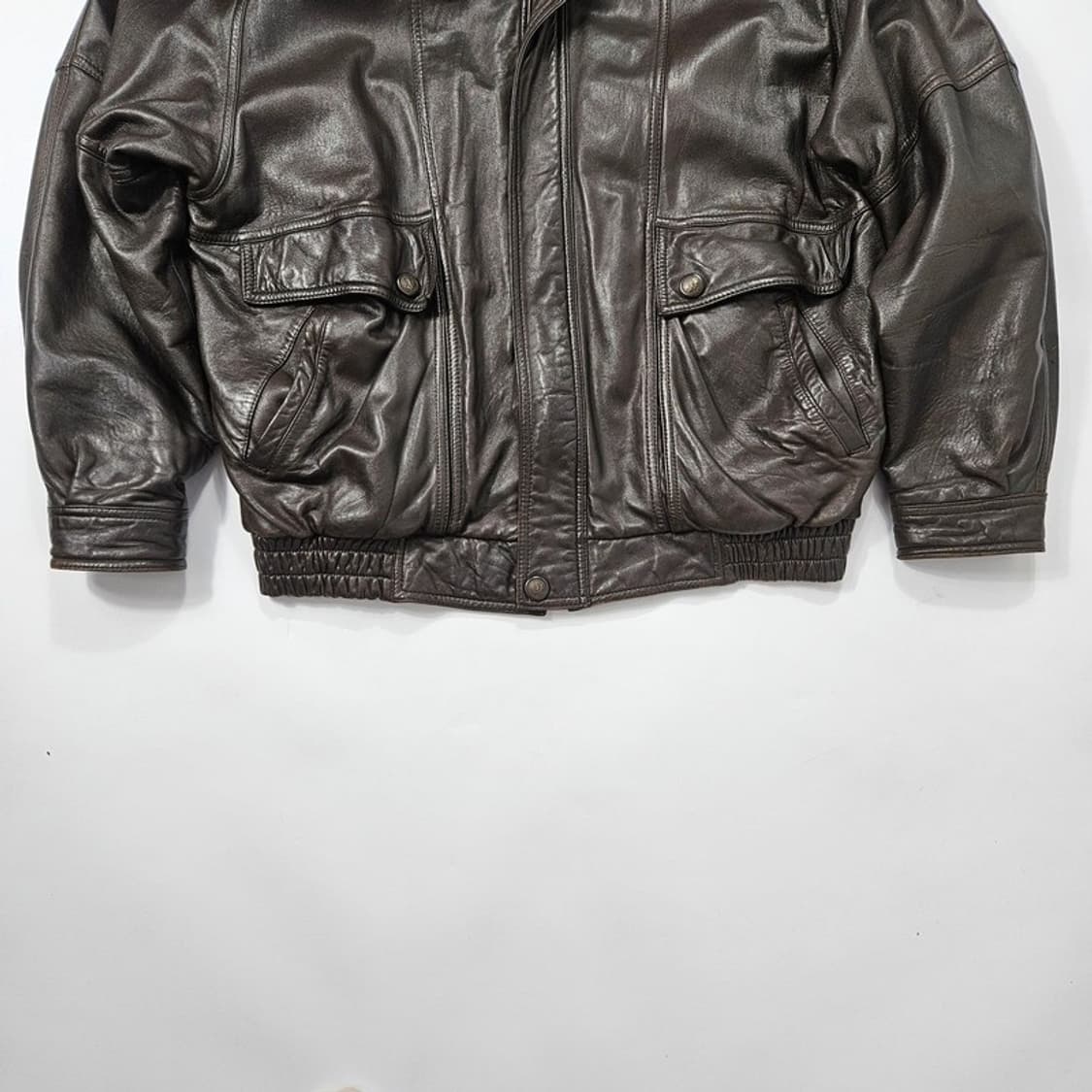 소르도파 빈티지 양가죽 봄버 자켓 XL 상품이미지4