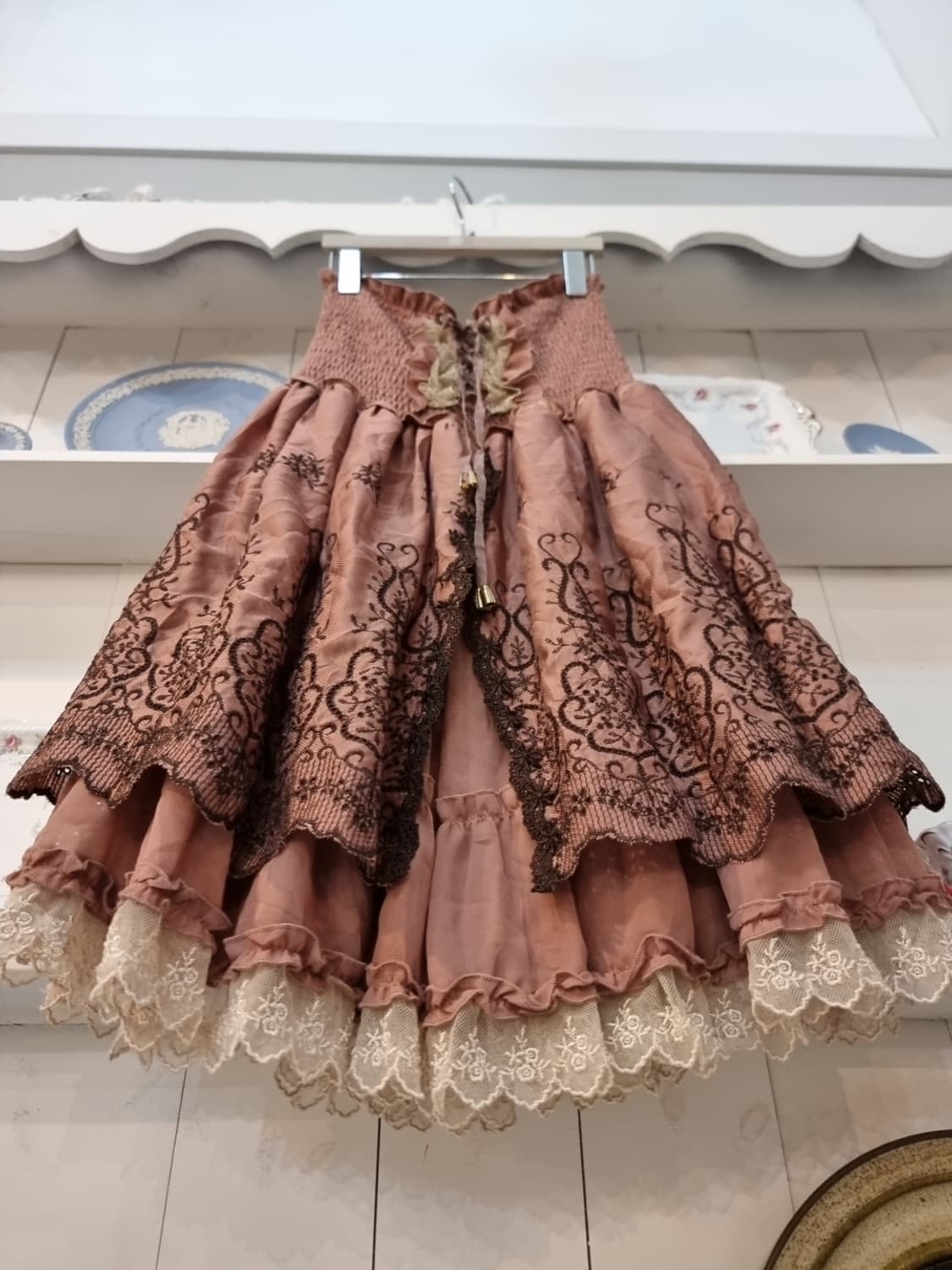 Axes Femme 클래식 코르셋 레이스업 스커트 상품이미지3