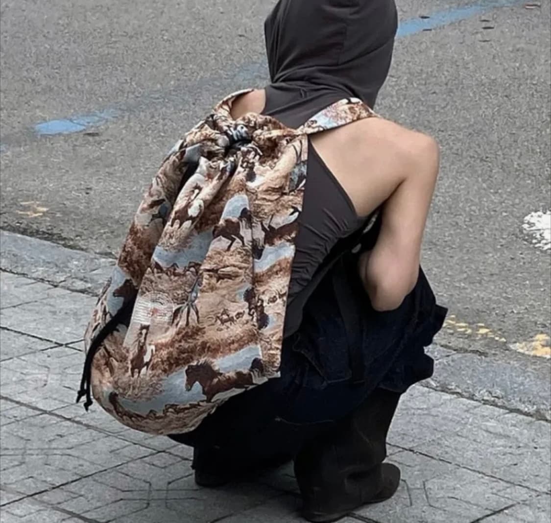 낫뉴 pattern duffle bag horse 상품이미지2