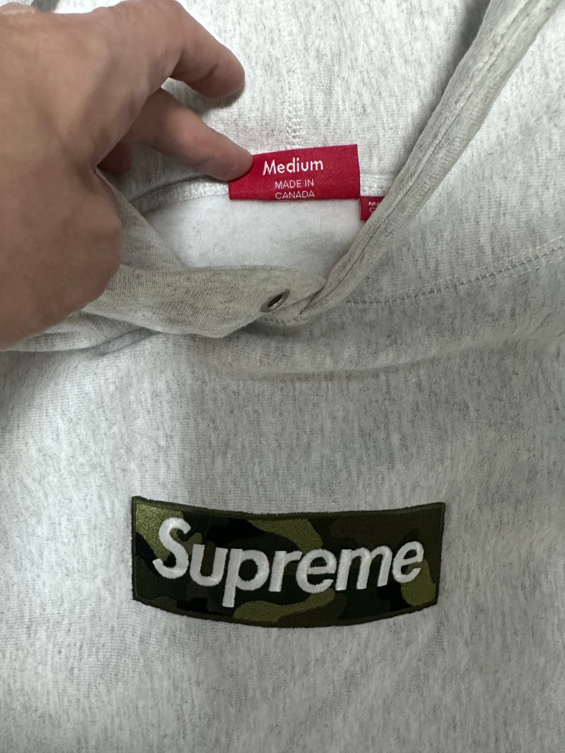 [M]슈프림 카모 박스로고 애쉬 상품이미지2