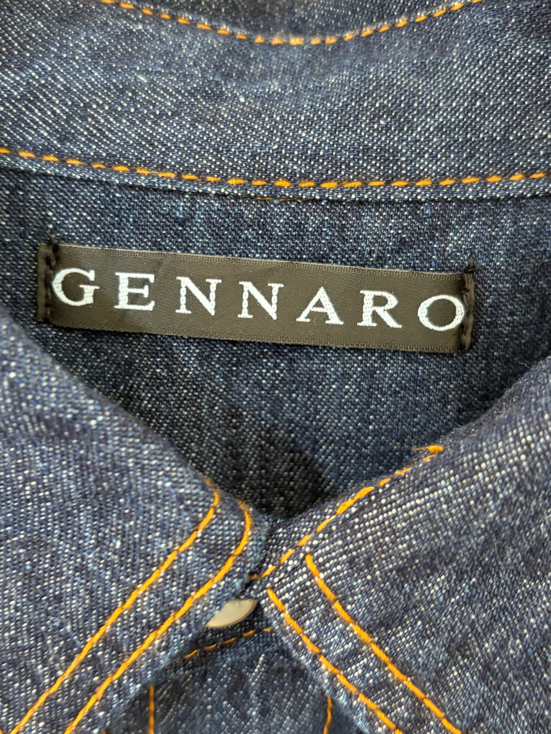 GENNARO denim western shirt  상품이미지5
