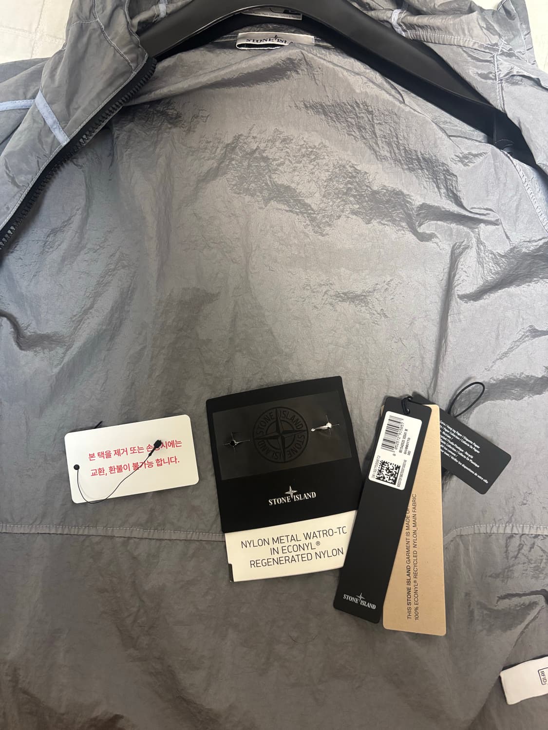스톤아일랜드 나일론 메탈 와트로 TC 자켓 상품이미지4