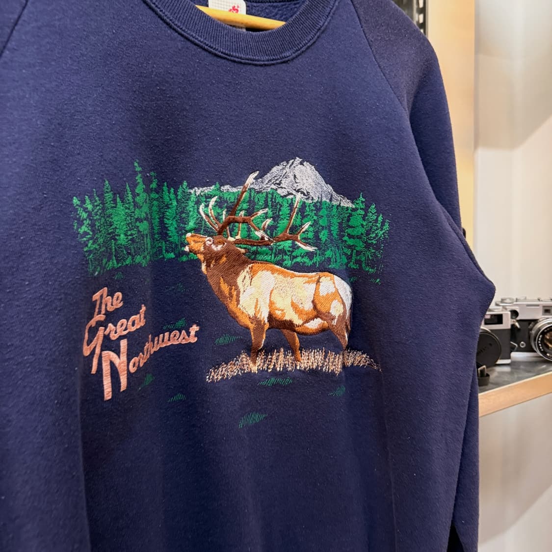 저지스 체인스티치 사슴 순록 미국빈티지 XL MADE IN USA 상품이미지2