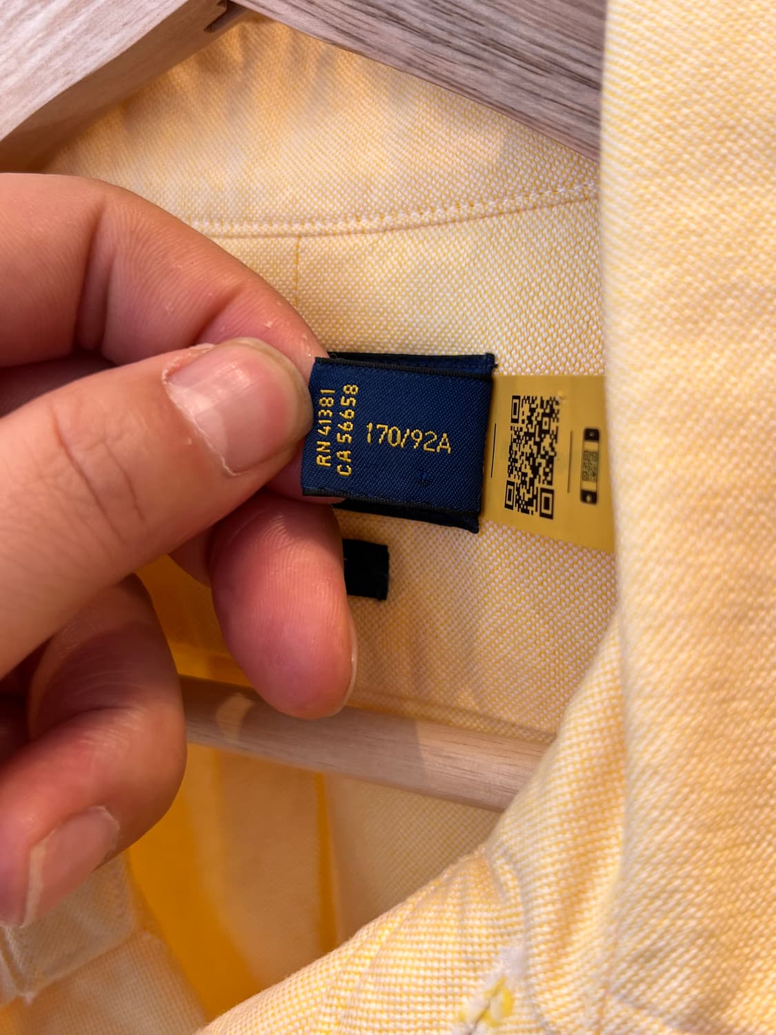 폴로 랄프로렌 클래식 핏 옐로우 셔츠 상품이미지6