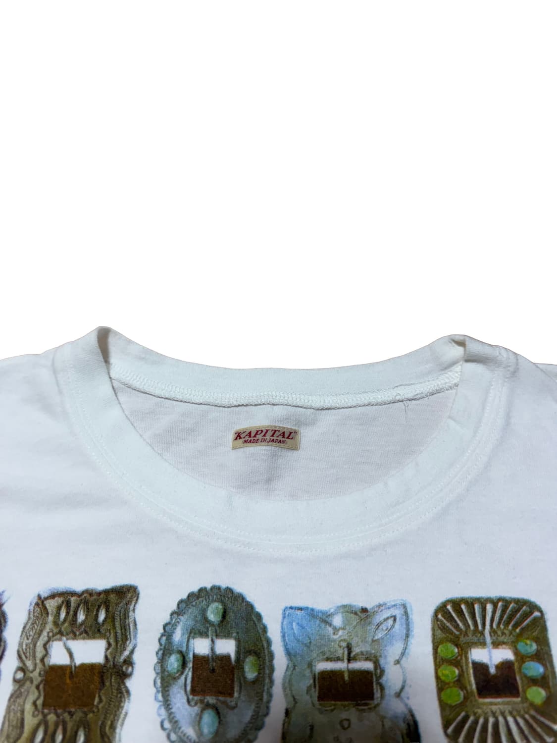 캐피탈 텐지쿠 슬리브리스 티셔츠 화이트 상품이미지3