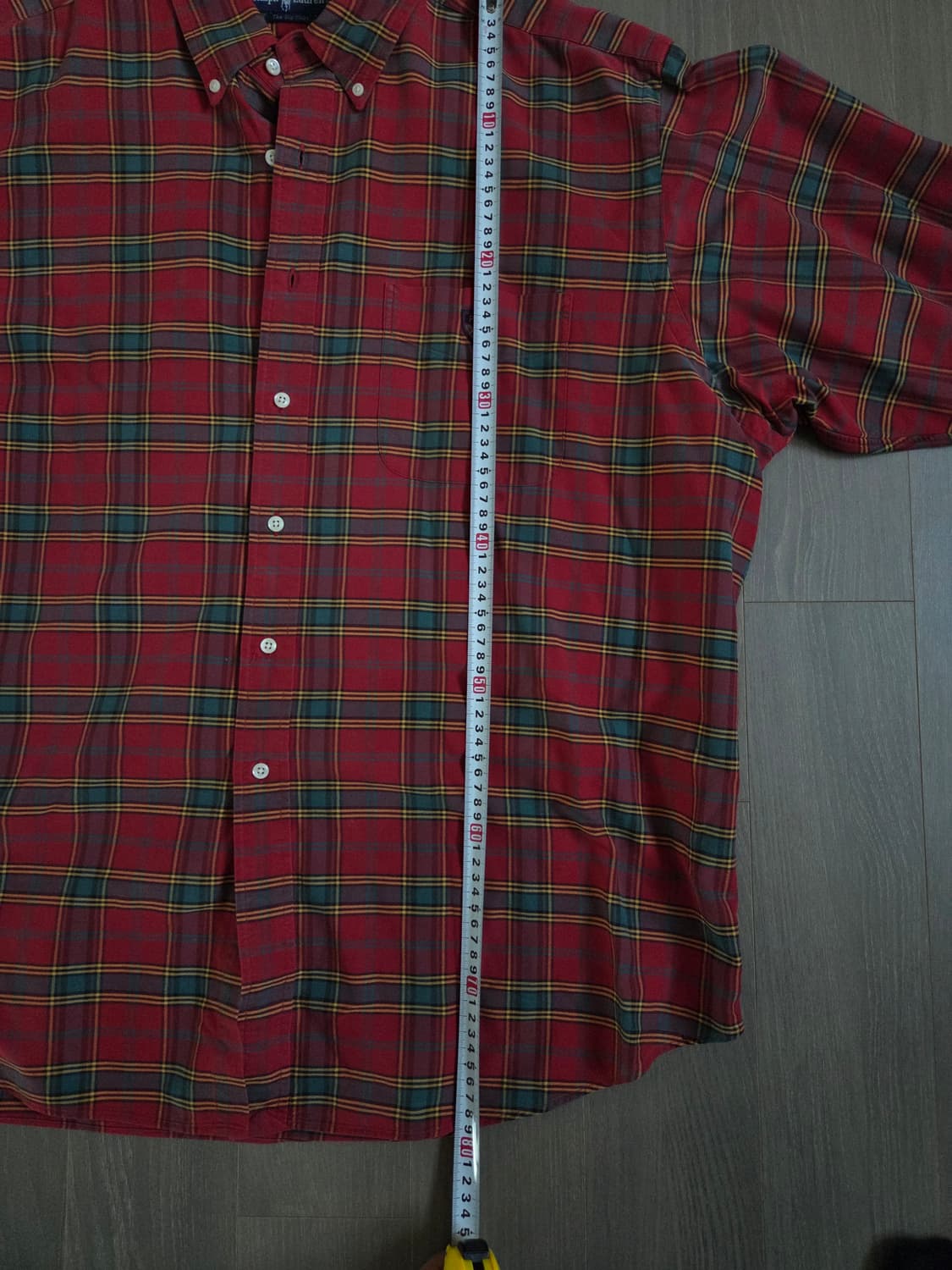 [폴로 랄프로렌] 더 빅 셔츠 레드 체크 XL 상품이미지5