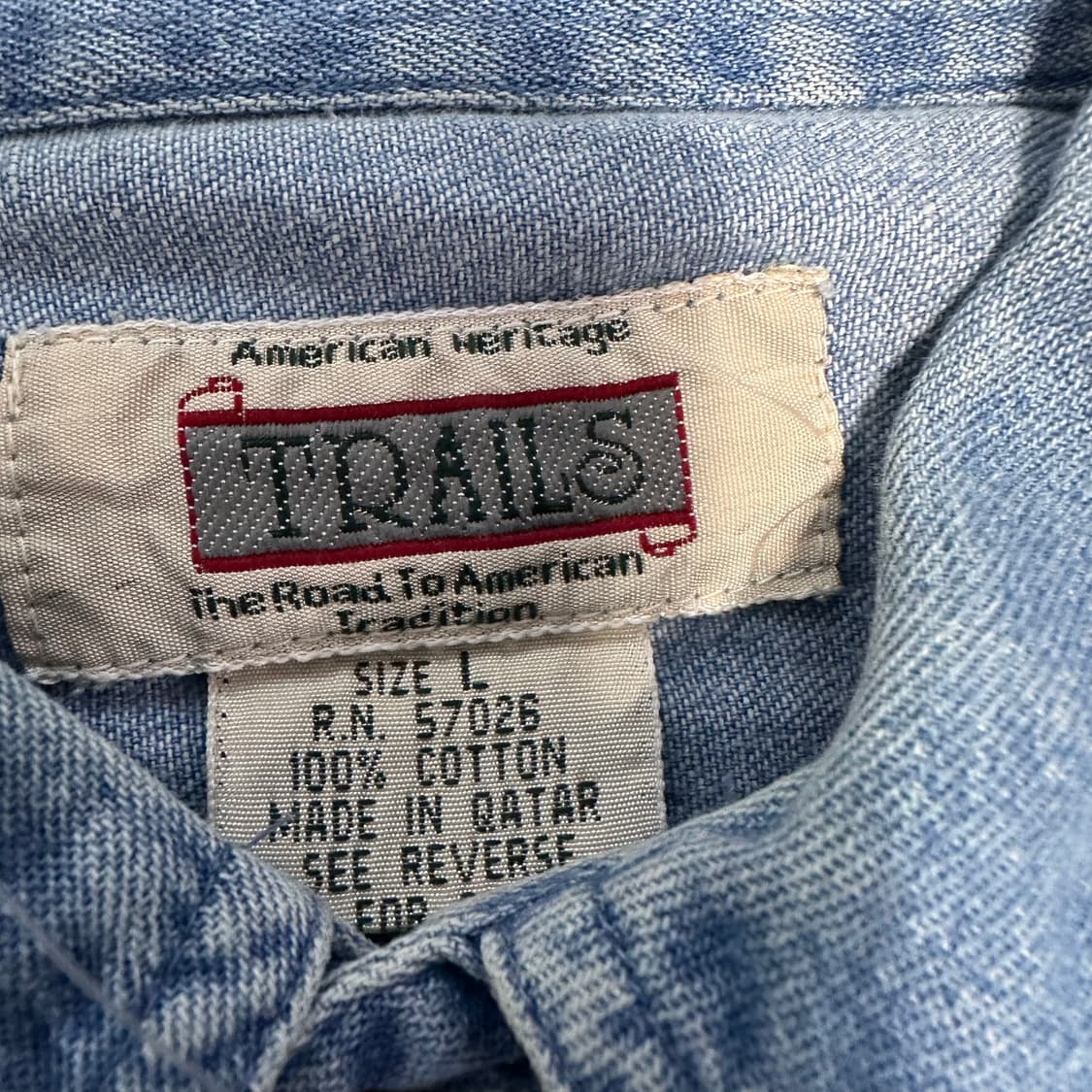 빈티지 데님 셔츠 상품이미지4