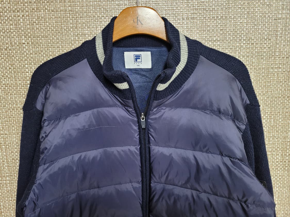 100사이즈 휠라 오리털 패딩 니트 상품이미지2