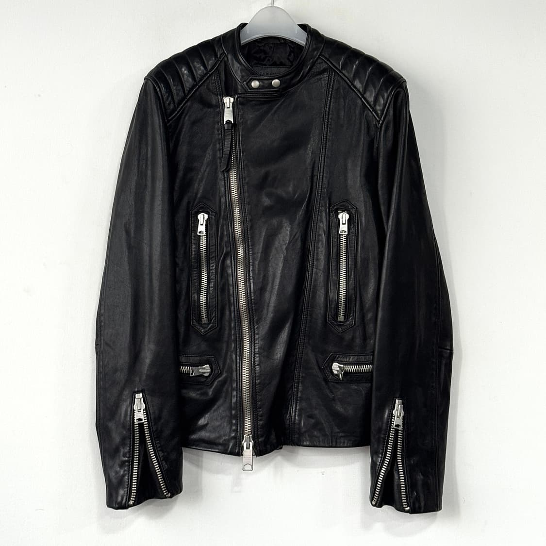 올세인츠 램스킨 레더 바이커 자켓 상품이미지3