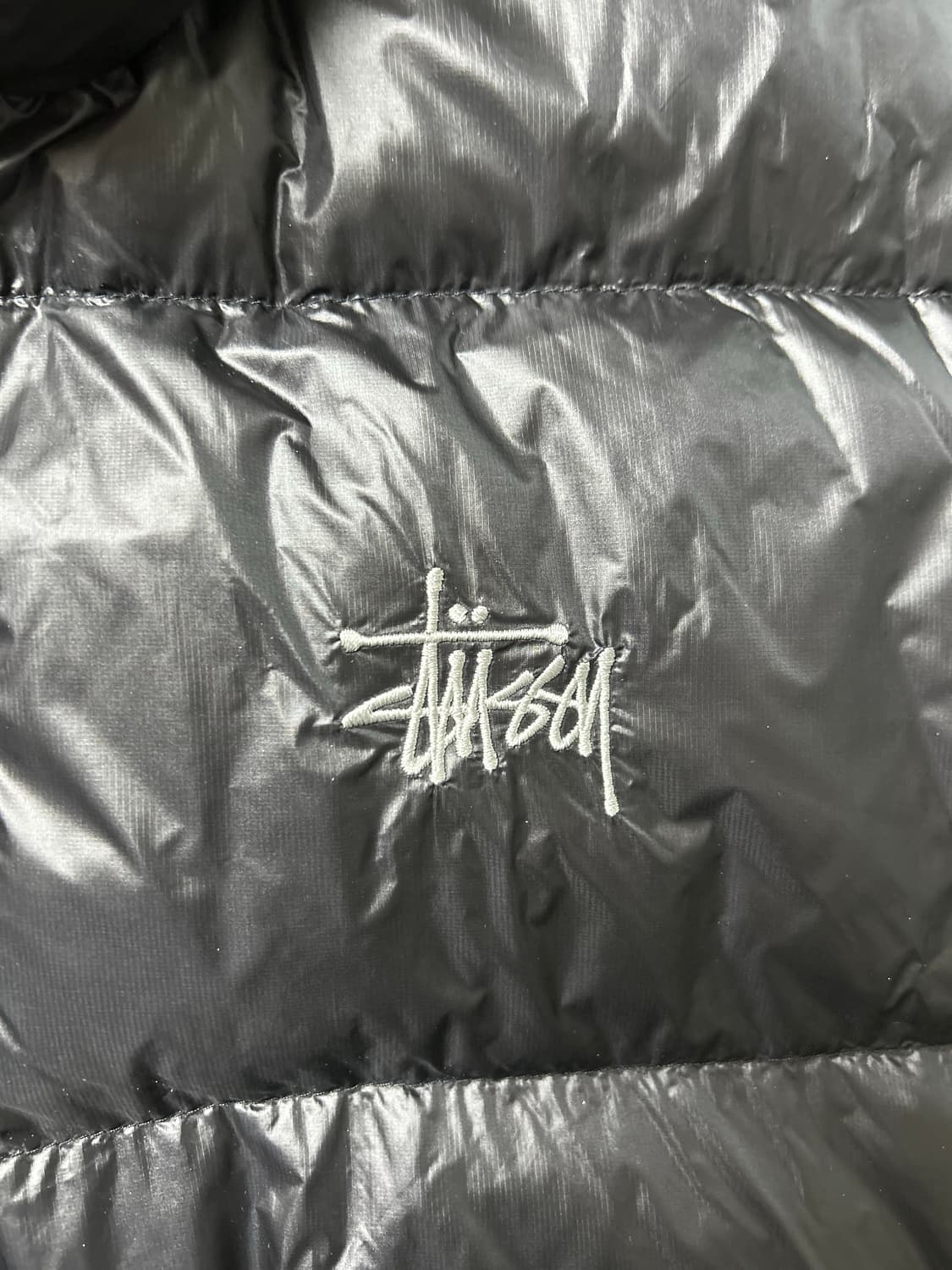 스투시 마이크로 립스탑 다운 자켓 제트 블랙 상품이미지2