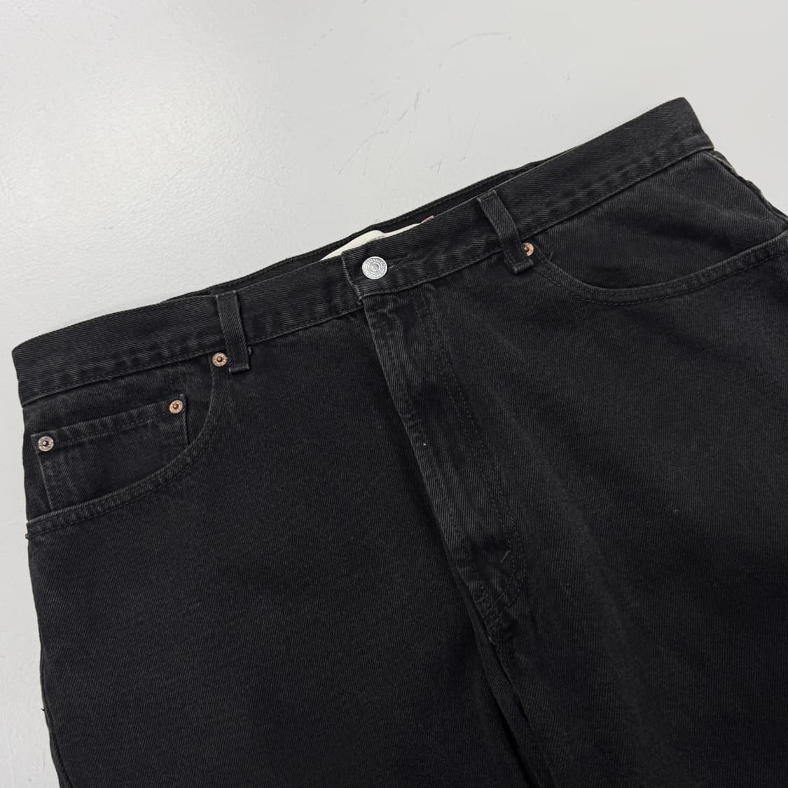 리바이스 00s 550 흑청 워싱 데님팬츠 상품이미지4