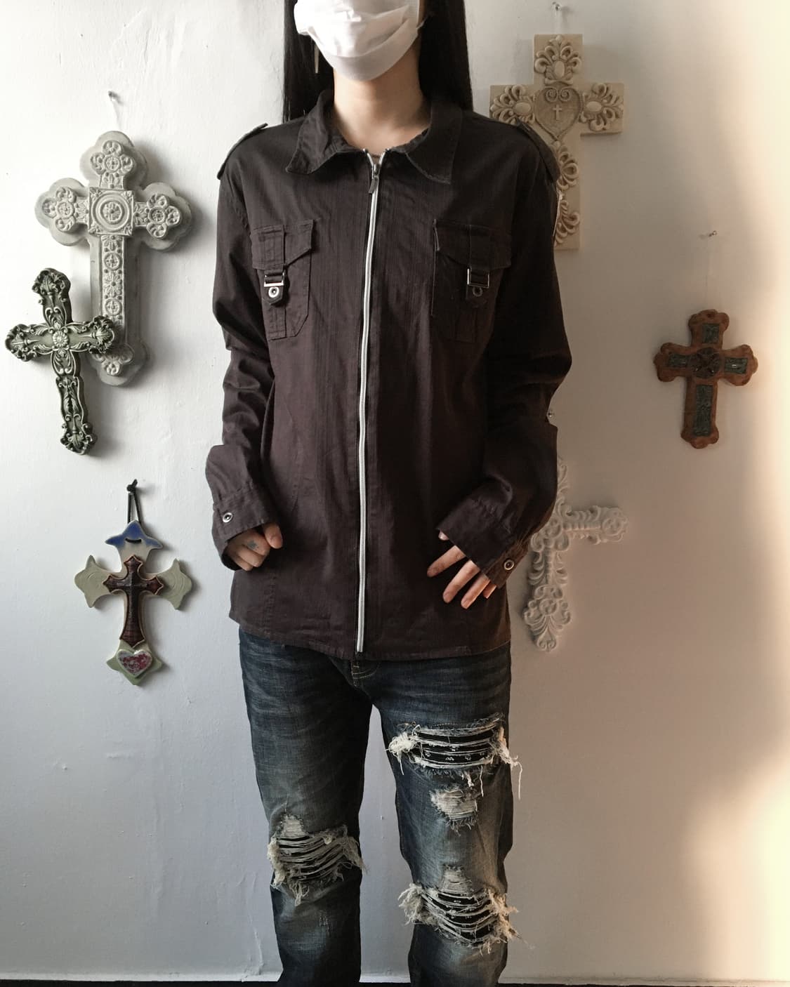 Pocket point shirt zip up 상품이미지10