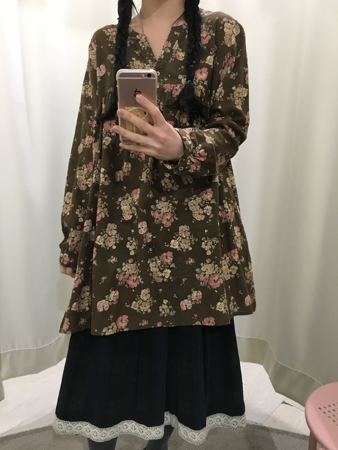 플라워 모리 롱 블라우스 상품이미지4