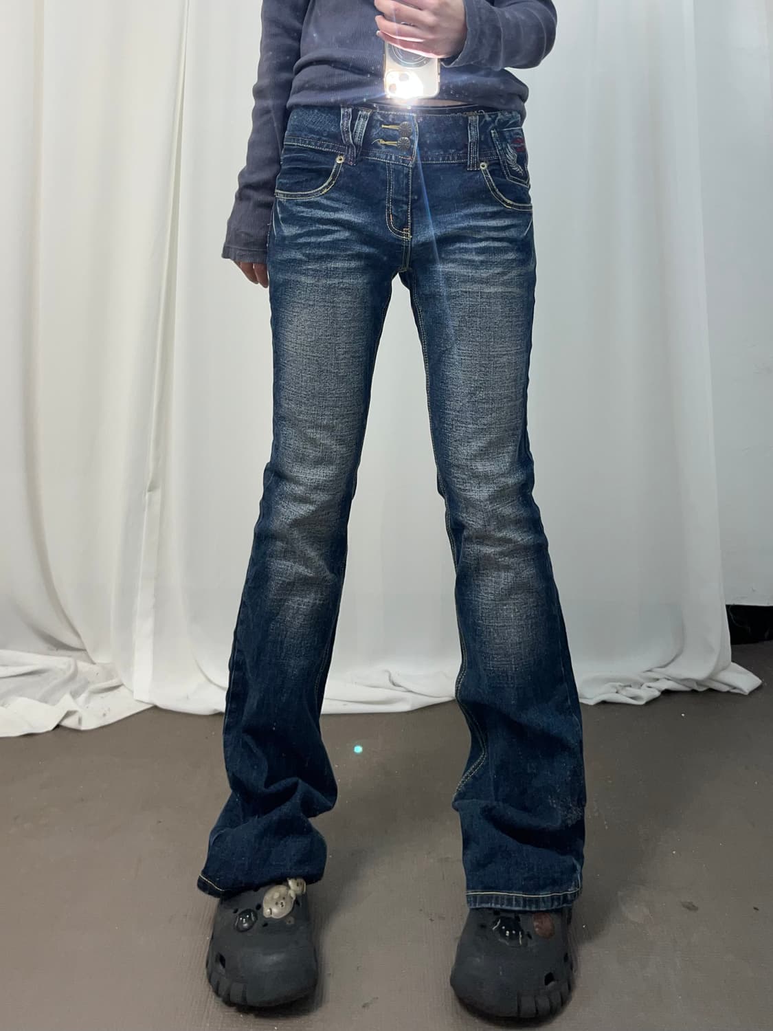 Y2K 데님 부츠컷 상품이미지2