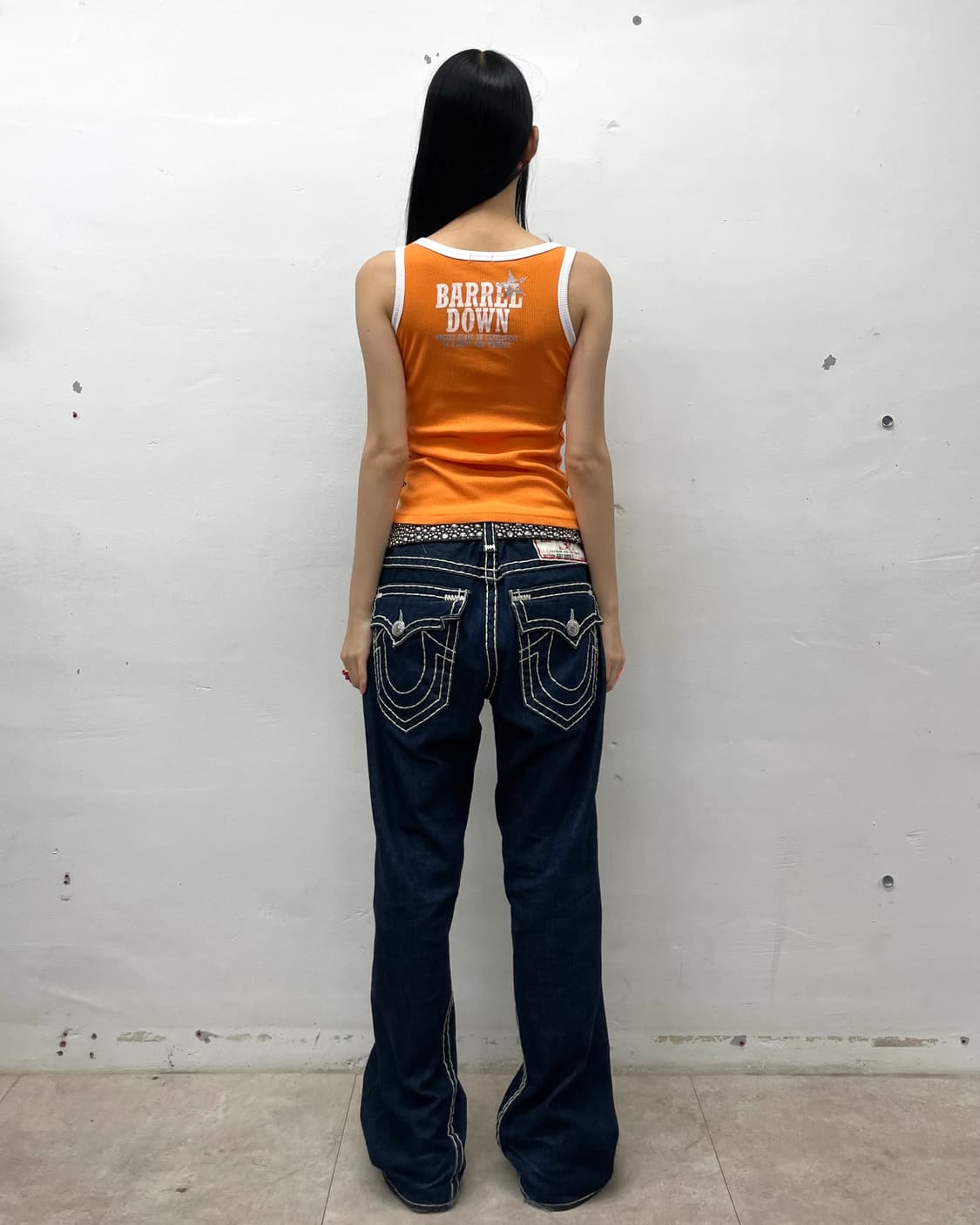 Retro Freedom Motorcycle Orange Sleevele 상품이미지7