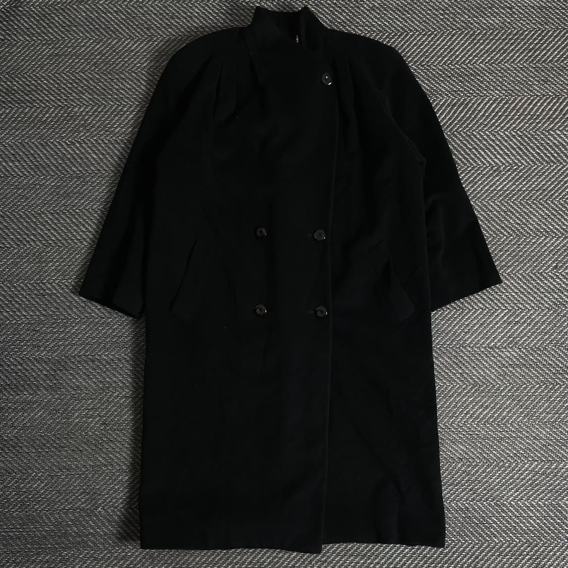 MADUSON 일본 빈티지 울 롱코트 블랙y 3366 상품이미지2