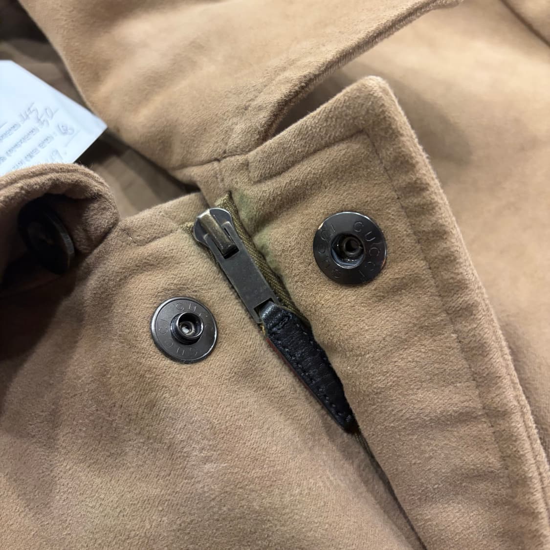 [46] 구찌 빈티지 스웨이드 벨티드 사파리 자켓 B387 상품이미지8