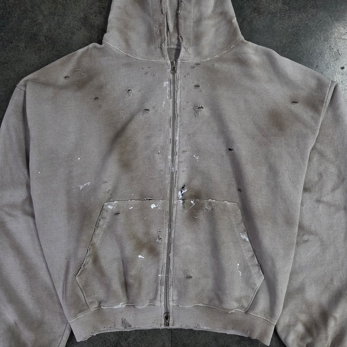 빈티지 다잉 후드집업 상품이미지5