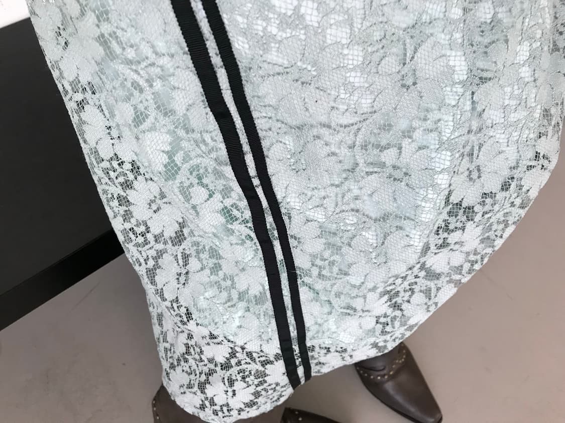 vintage mint lace skirt 상품이미지7