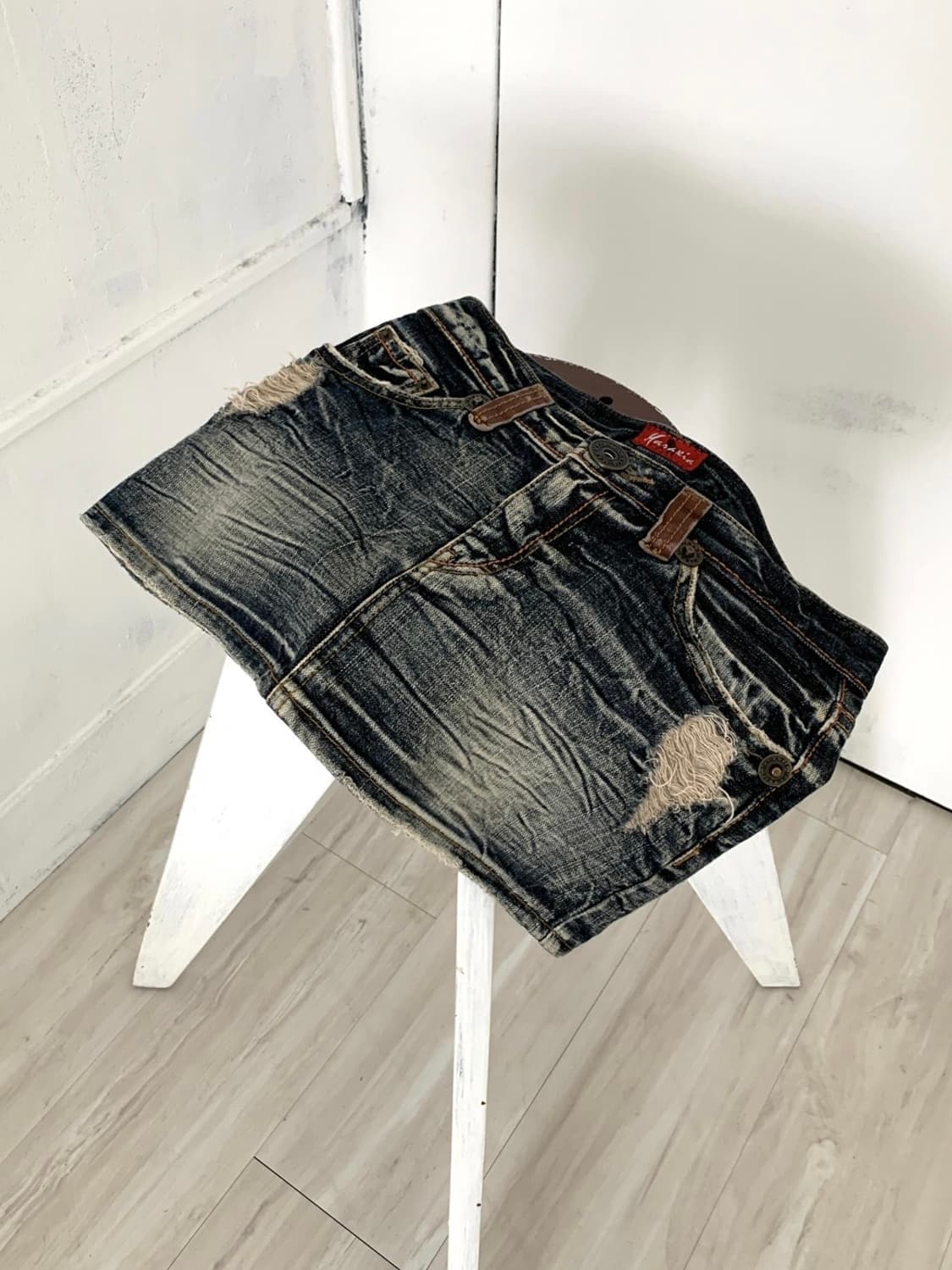 Maraxia western denim mini skirt 상품이미지1