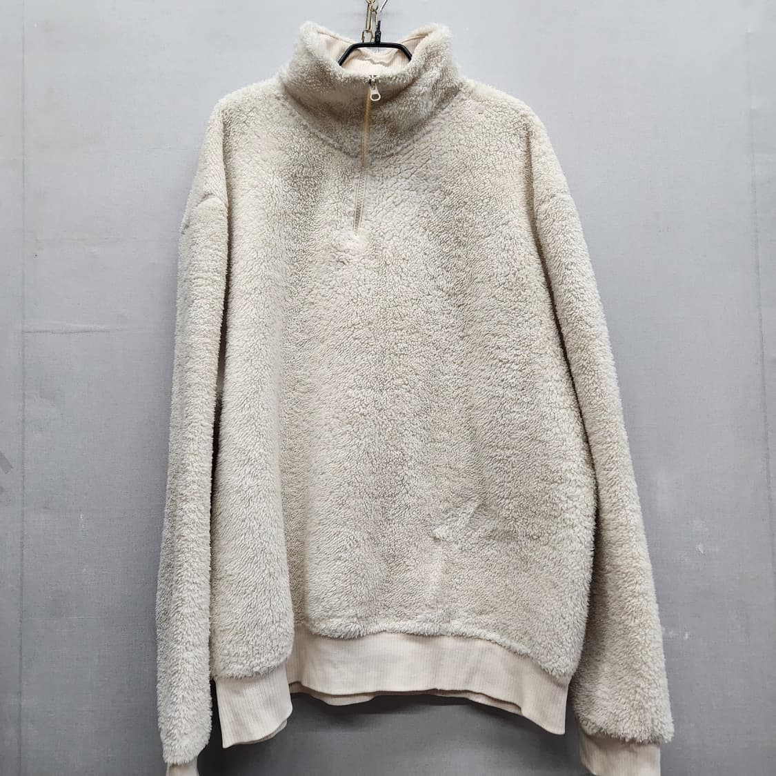 자라 뽀글이 반집업 맨투맨 XL(2XL) 상품이미지1