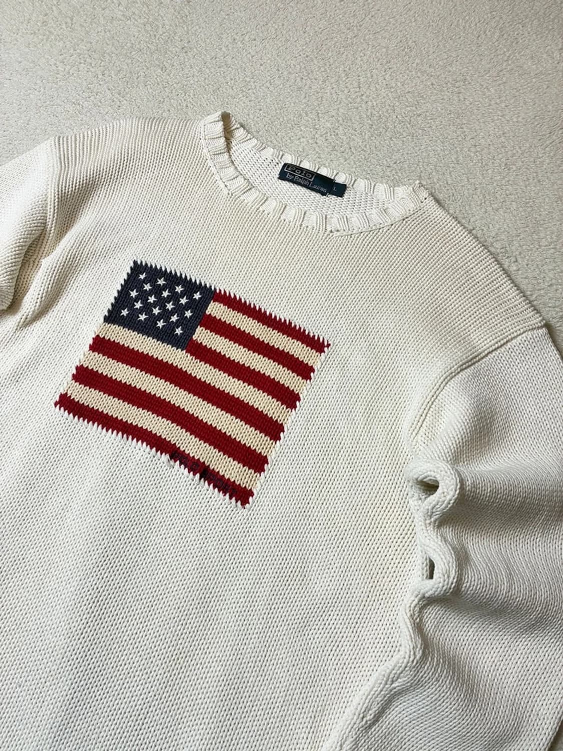 폴로 랄프로렌 00's 헤비코튼 성조기 니트 PN7919 상품이미지2