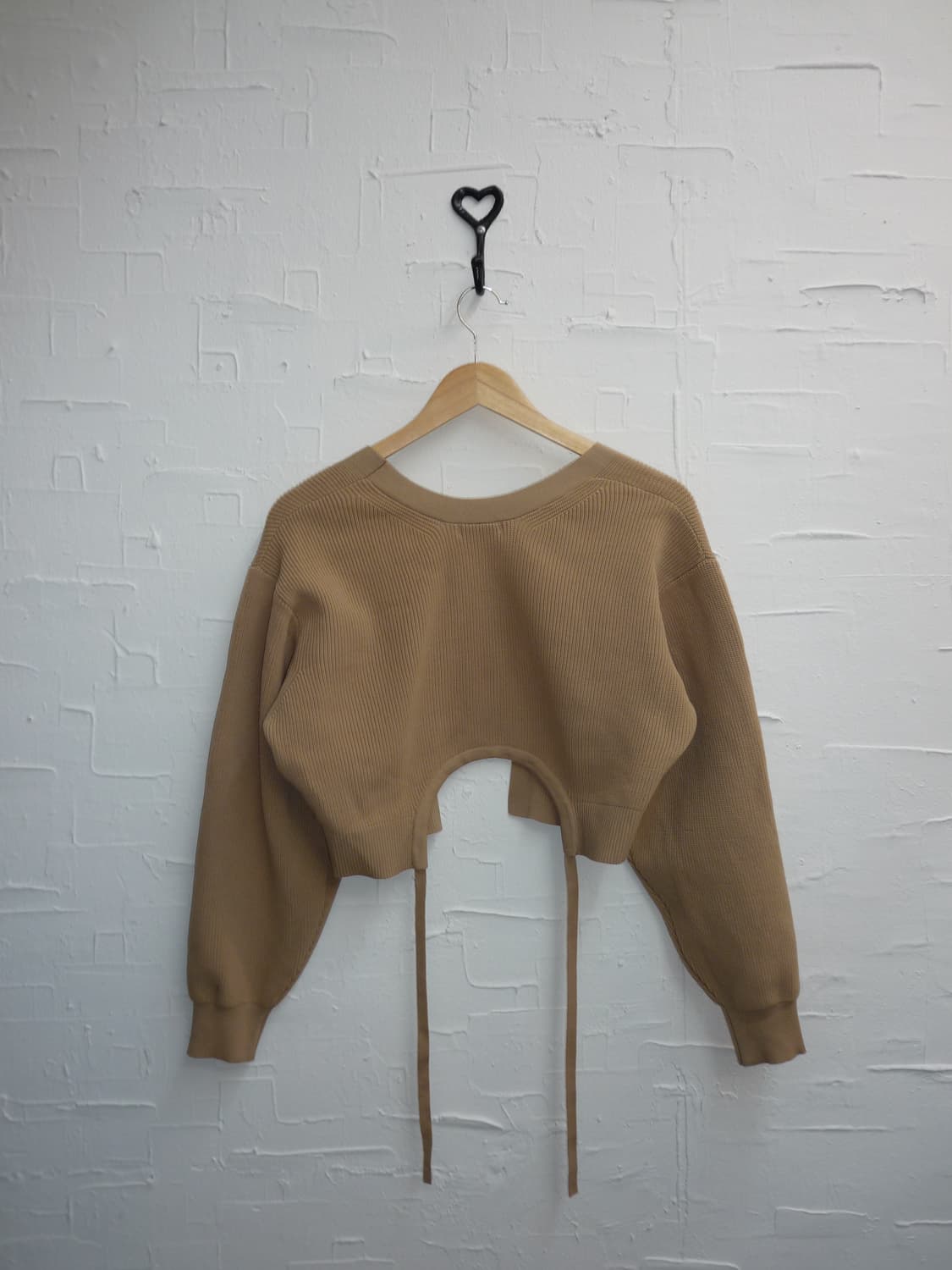 Tied crop cardigan 상품이미지4