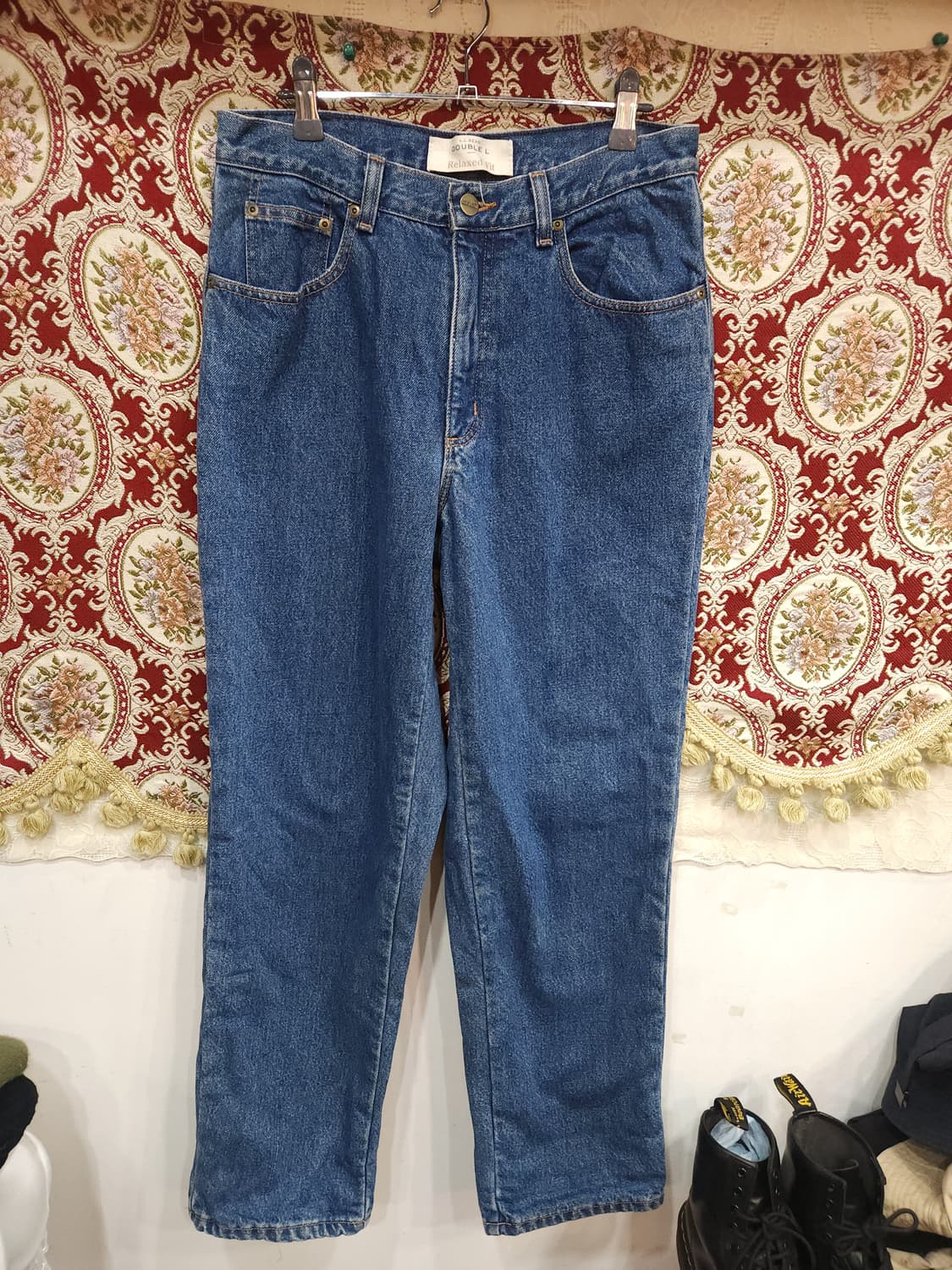 엘엘빈 릴렉스핏 플란넬체크 안감 데님팬츠

 상품이미지2