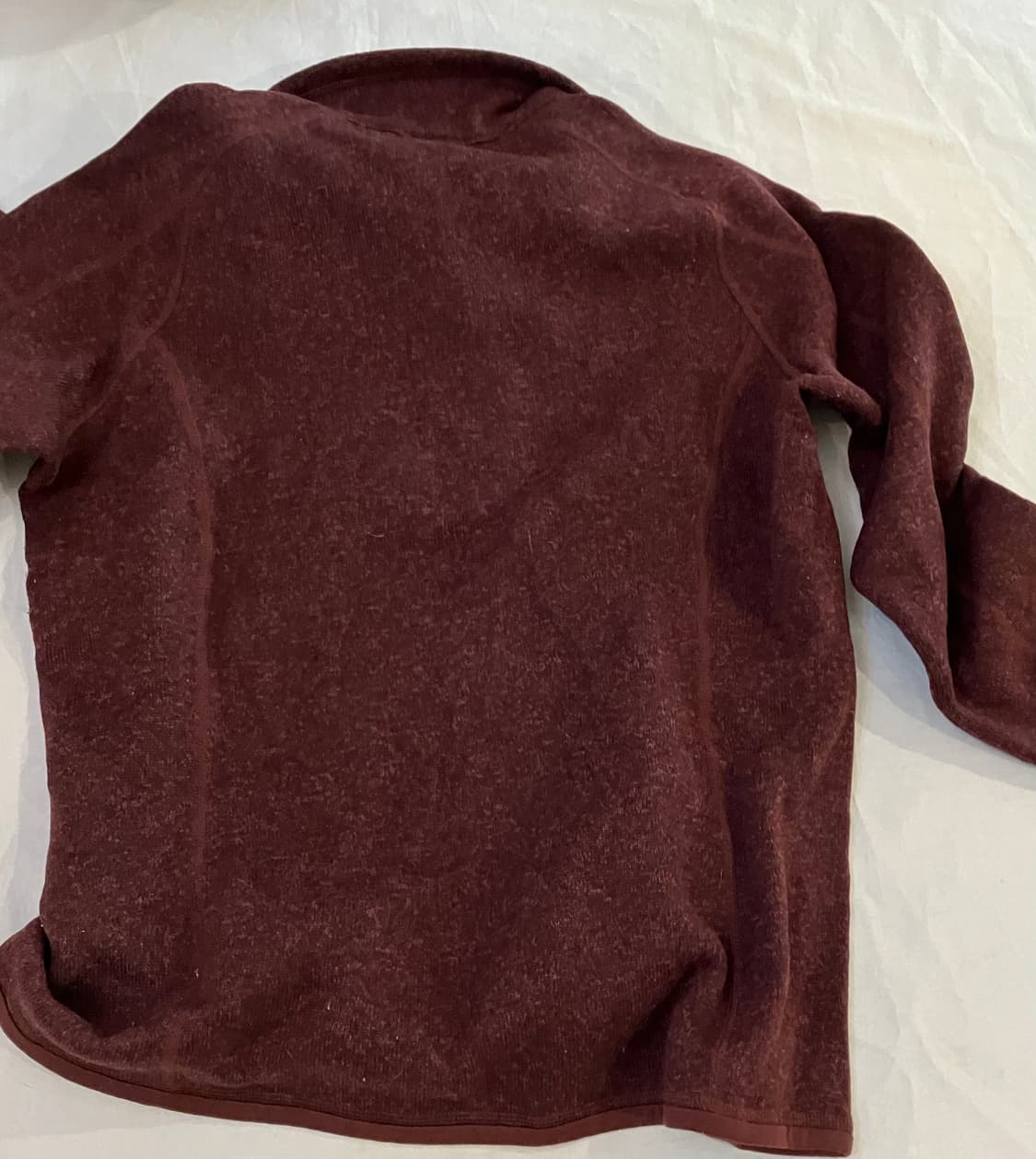 파타고니아 신칠라 베터 하프집업 플리스 버건디 상품이미지3