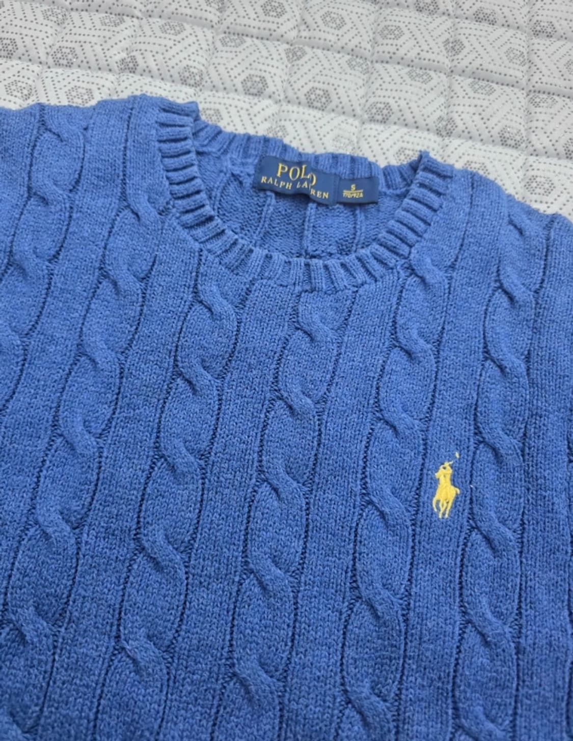 폴로 랄프로렌 케이블 니트 블루 ~66 상품이미지3
