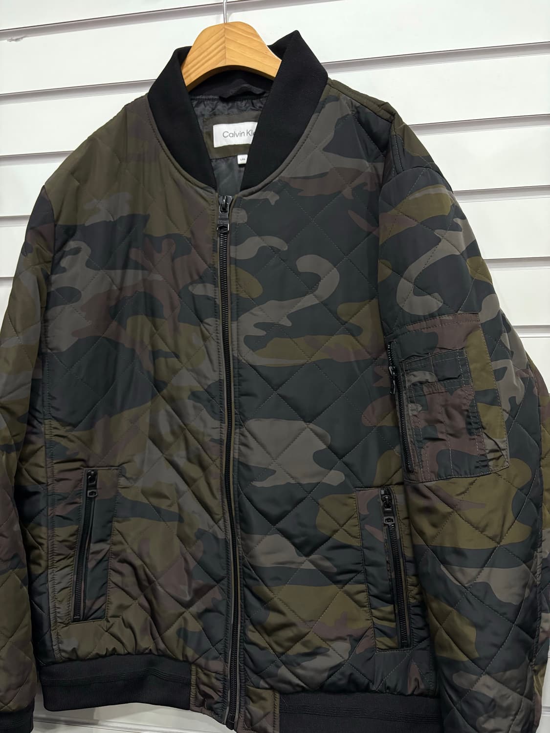 Calvin Klein 카모 밀리터리 봄버 자켓 L 상품이미지2