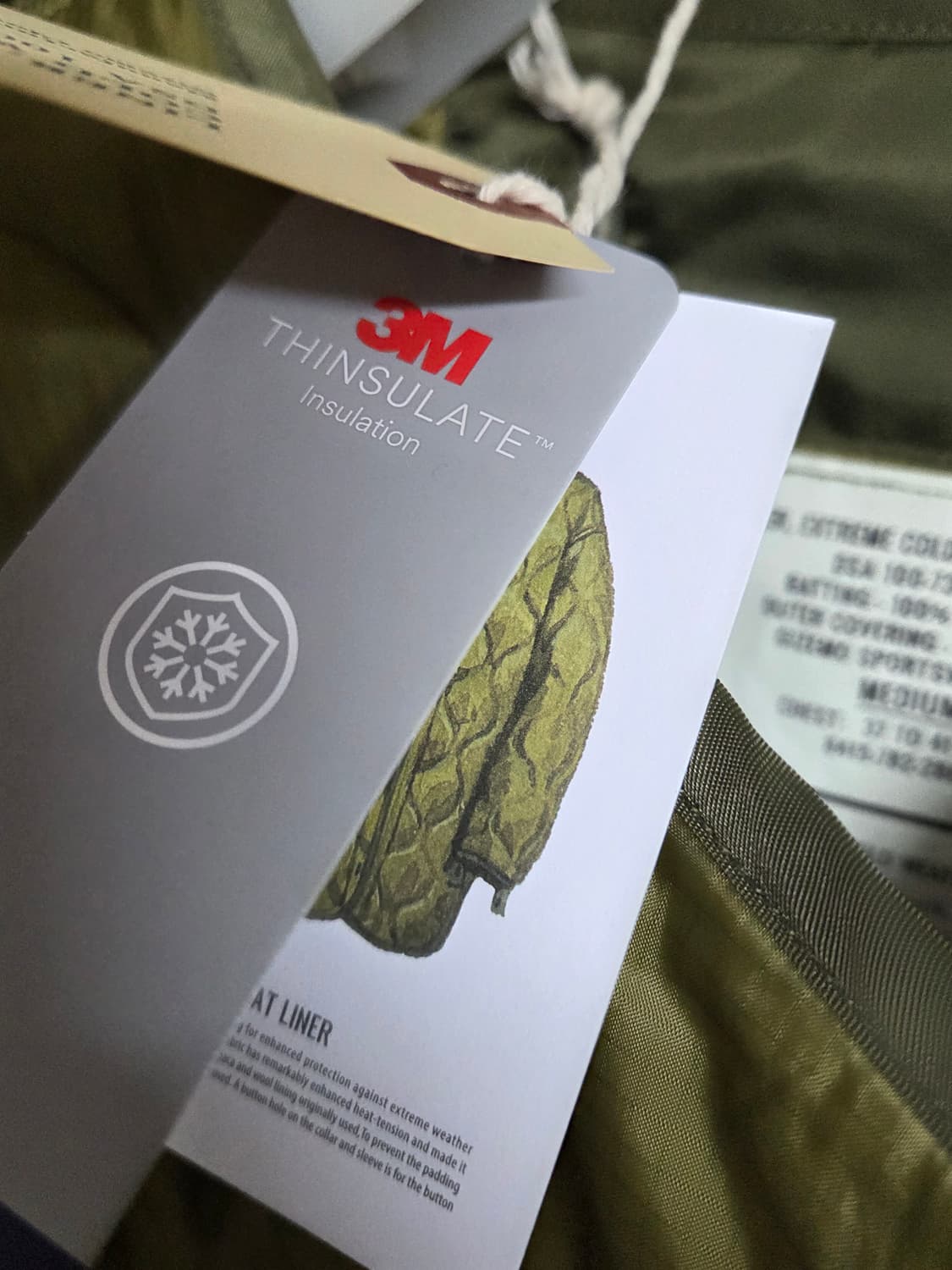 기제모 GIZEMO M65 내피 M 새상품 상품이미지3