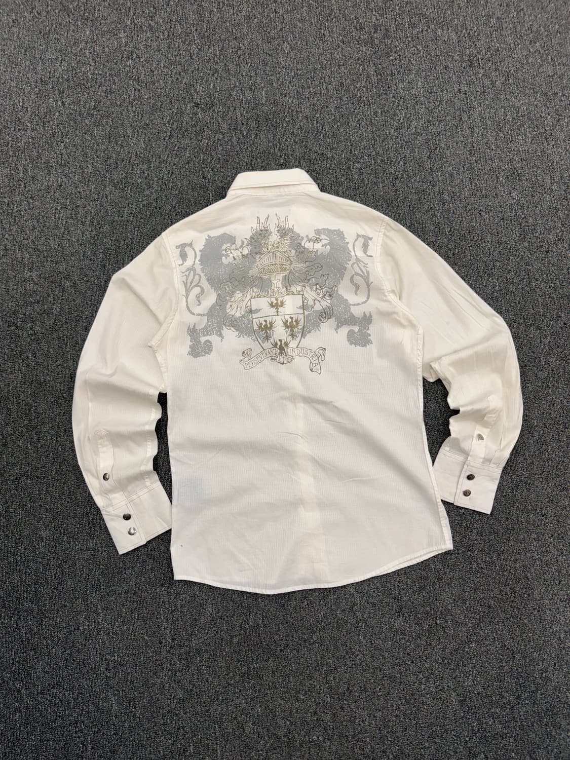 M)Stock homme 빈티지 프린팅 긴팔셔츠 상품이미지5