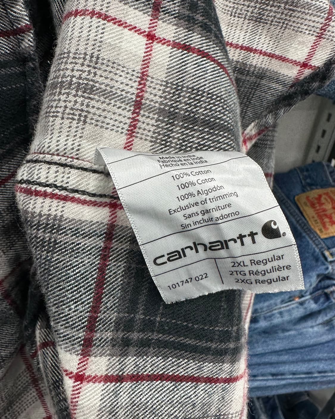 (2XL)칼하트 헤비울 체크셔츠-M1760 상품이미지5