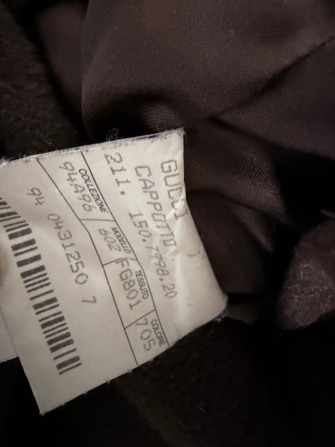 94AW Gucci by Tom Ford 나폴레옹 롱코트 상품이미지4