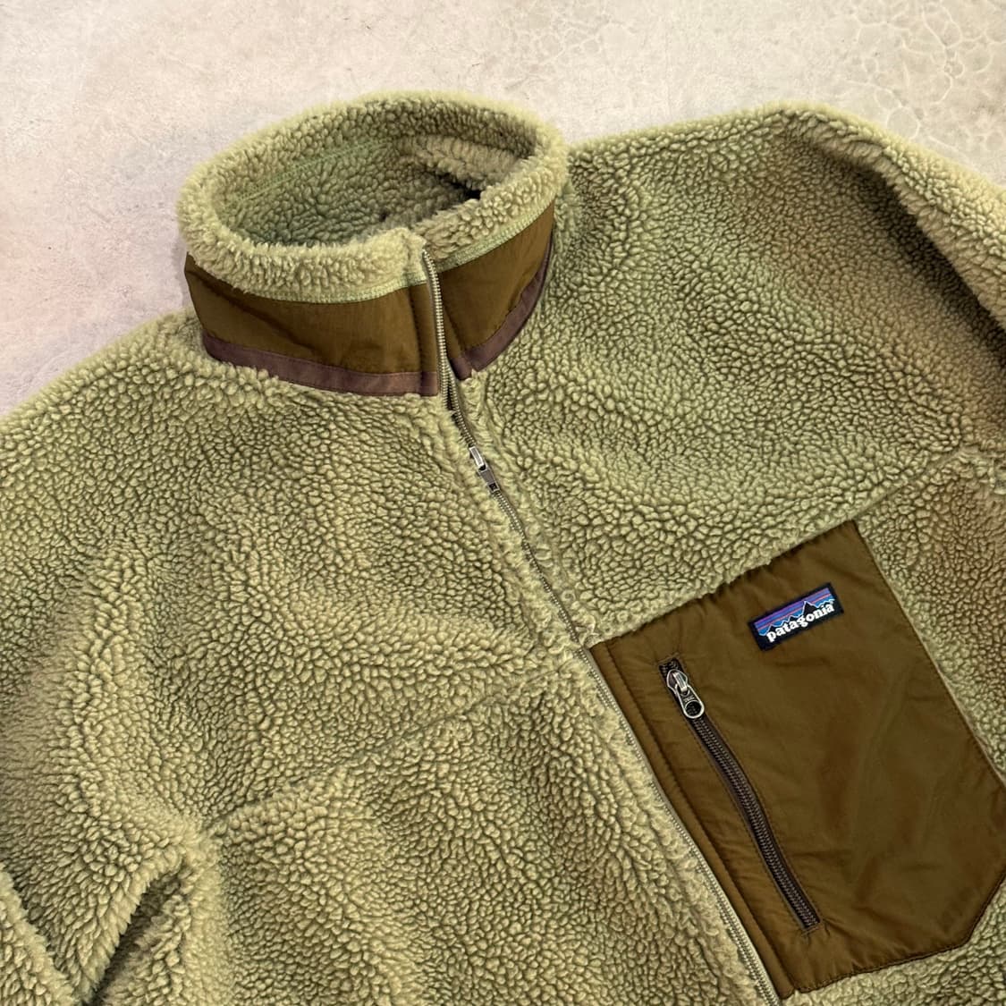[L] 파타고니아 딥파일 레트로 X 후리스 자켓 플리스 카키 그린 상품이미지7
