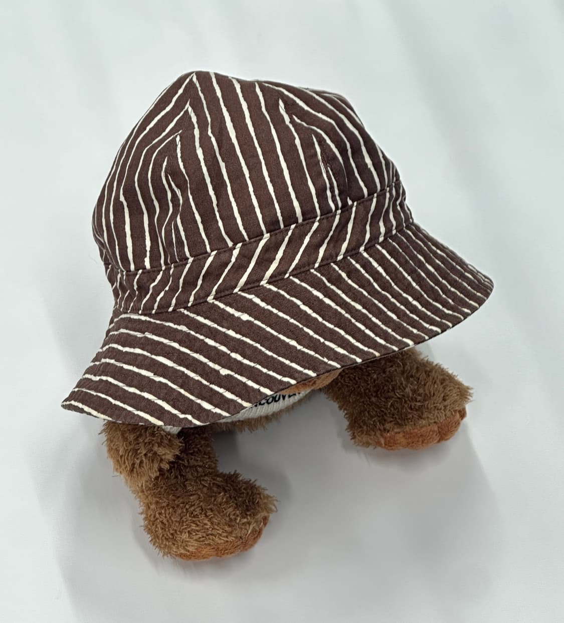 Jpn 스트라이프 브라운 벙거지 Y2K 버킷햇 빈티지모자 상품이미지2