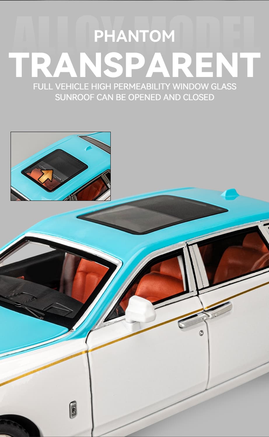 롤스로이스 팬텀 자동차 모형 인테리어 용품 상품이미지10