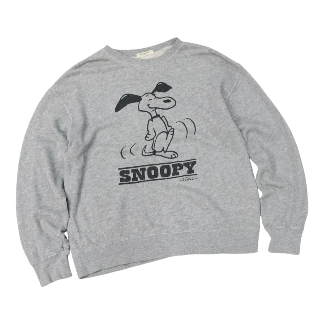 프릭스스토어 빈티지 스누피 크랙 프린팅 맨투맨 상품이미지1