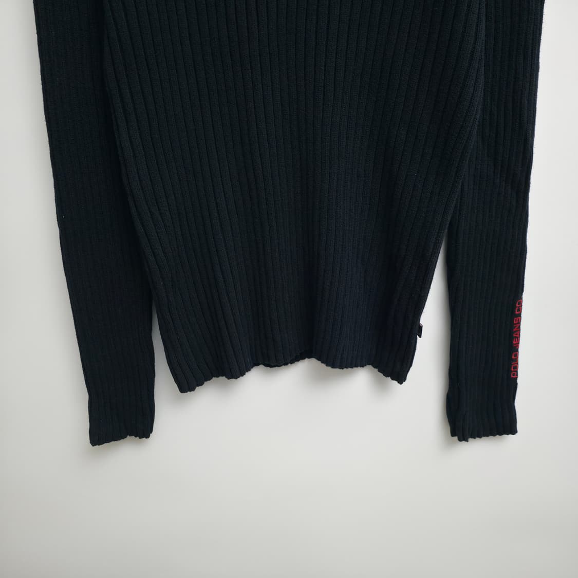 [L] 폴로 랄프로렌 블랙 리브 롱 니트 상품이미지3
