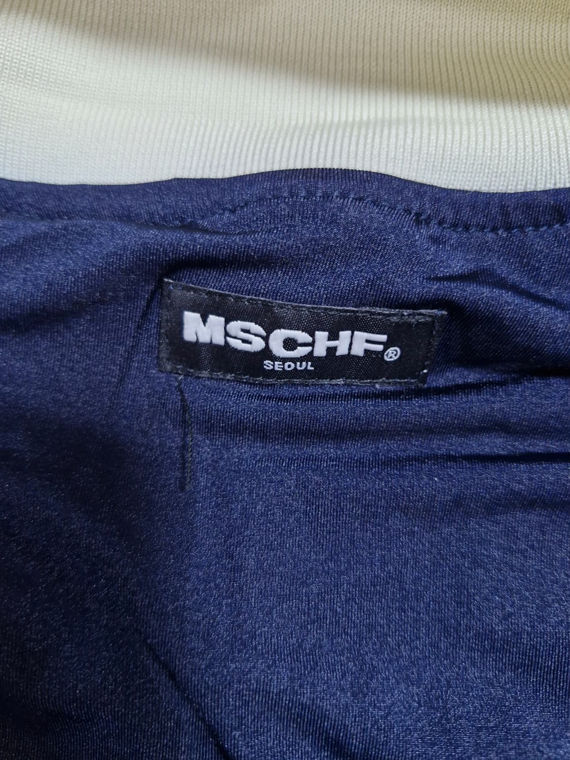 미스치프 라이크라 네이비 카라넥 롱 슬리브 상품이미지2