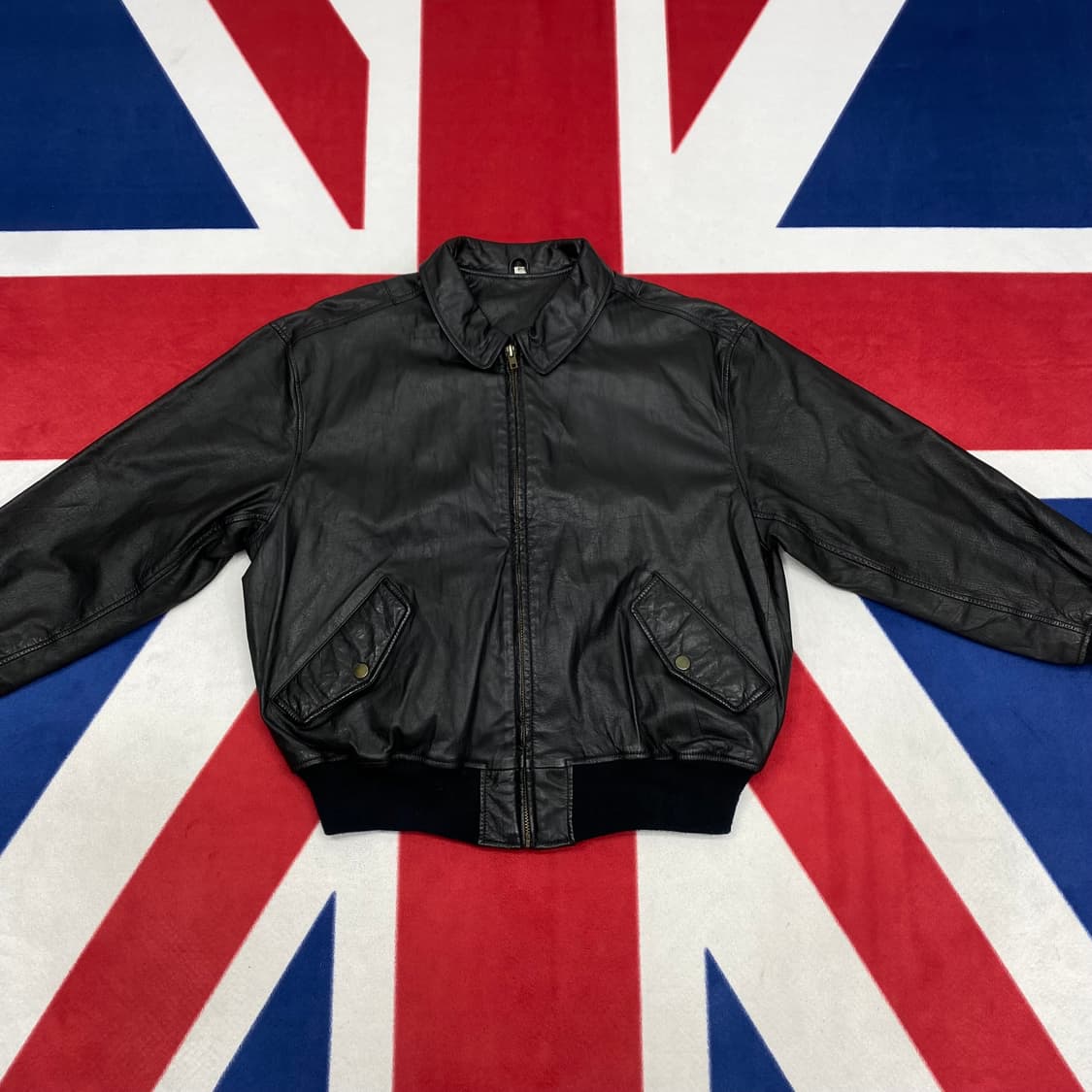 jpn 소가죽자켓 실측 M-L 상품이미지3