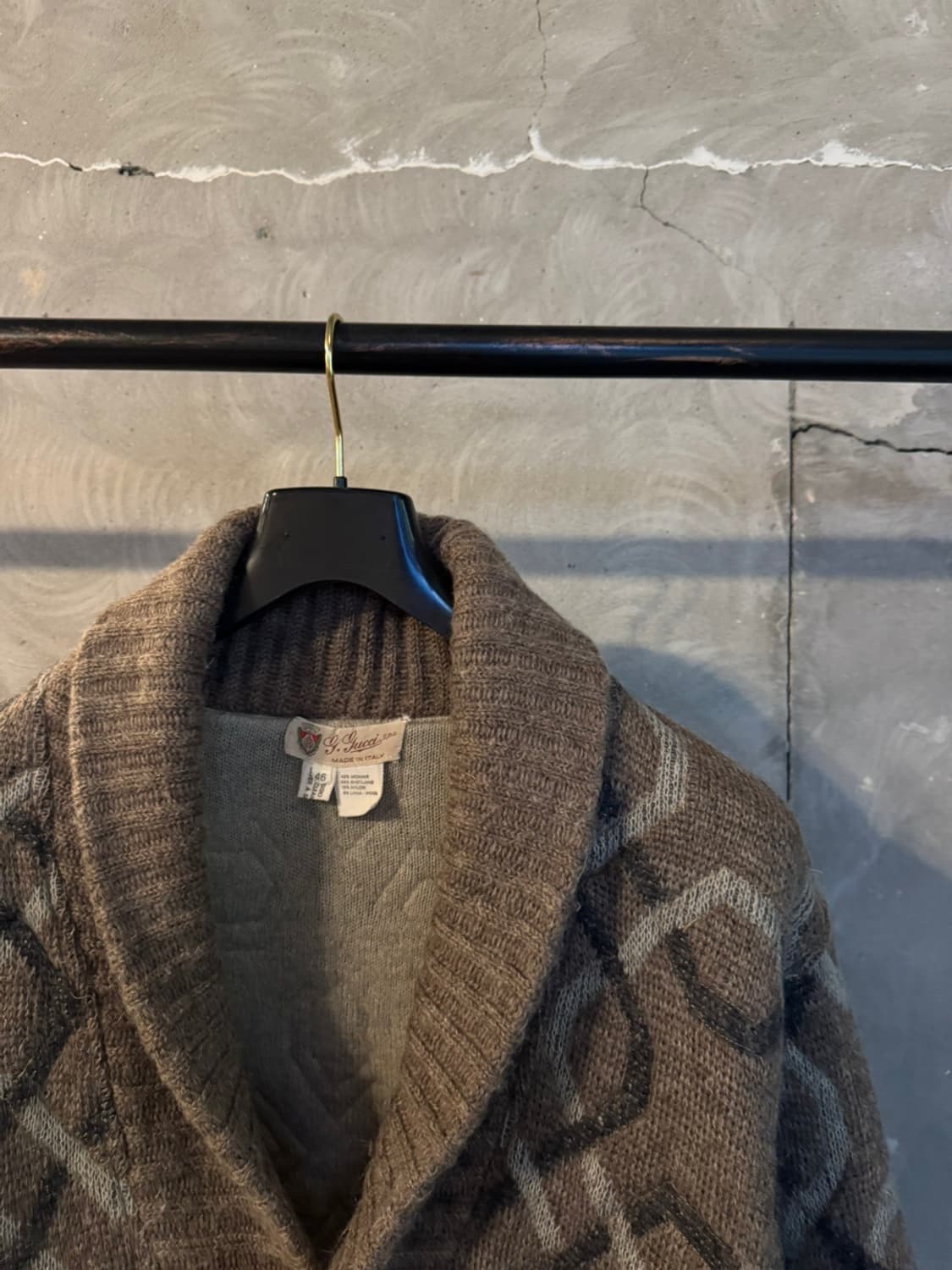 GUCCI 구찌 아카이브 모헤어 숄칼라 가디건 105 상품이미지9